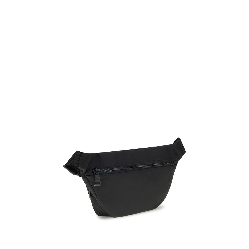 Moncler Schwarze Clutch-Tasche aus Nylon