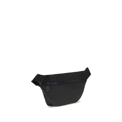 Moncler Schwarze Clutch-Tasche aus Nylon