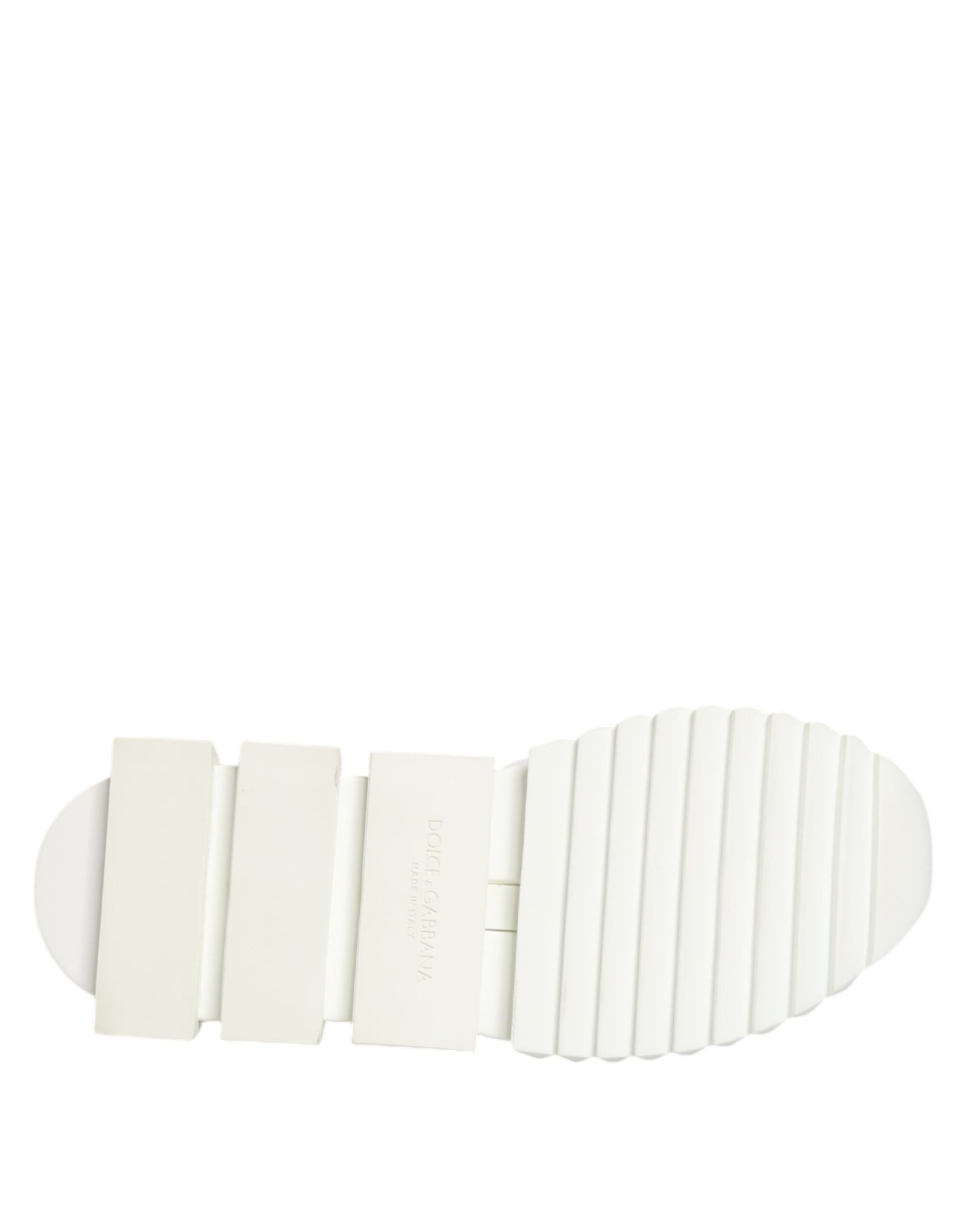 Dolce &amp; Gabbana – Weiße Sorrento-Sneaker mit niedrigem Schnürschuh