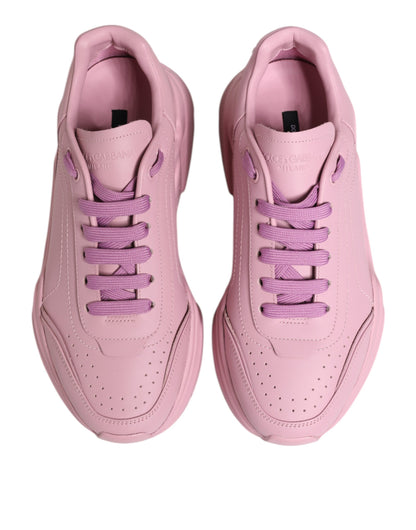 Dolce &amp; Gabbana Daymaster Low Top Sneakers aus rosa Leder