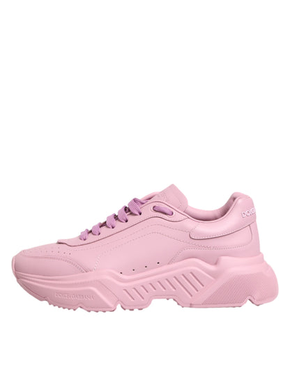 Dolce &amp; Gabbana Daymaster Low Top Sneakers aus rosa Leder