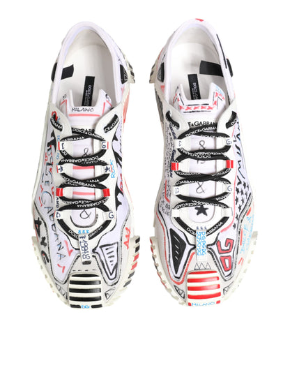 Dolce &amp; Gabbana Multicolor Low Top NS1 Herren Sneakers Schuhe
