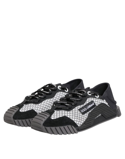 Dolce &amp; Gabbana – Mehrfarbige Low-Top-Sneakers „NS1“ mit Schnürung