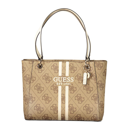 Guess Jeans Beige Polyethylene Women Handbag