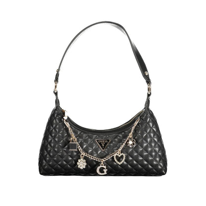 Guess Jeans Schwarze Polyethylen-Damenhandtasche