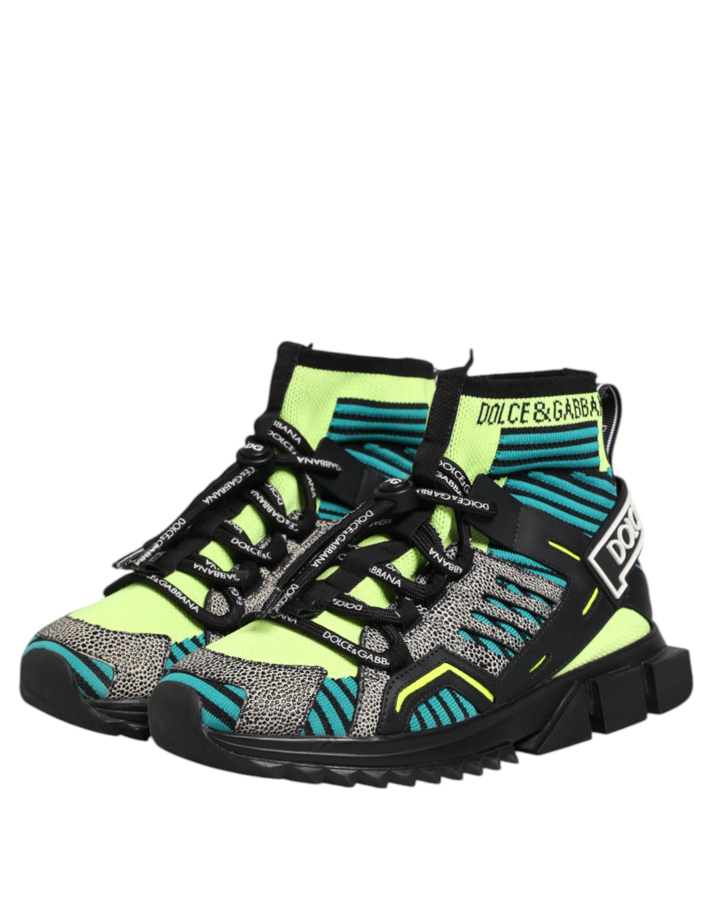 Dolce &amp; Gabbana Mehrfarbige Sorrento-Socken Herren Sneakers Schuhe