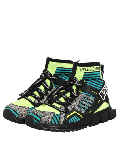 Dolce &amp; Gabbana Mehrfarbige Sorrento-Socken Herren Sneakers Schuhe