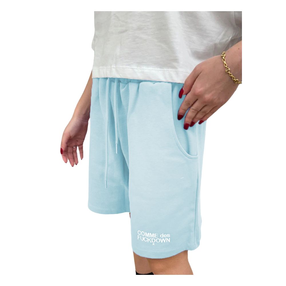 Comme Des Fuckdown – Blaue Baumwollshorts