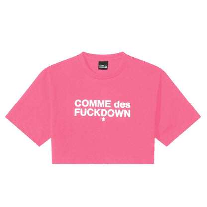 Comme Des Fuckdown Fuchsia Baumwolle Damen T-Shirt