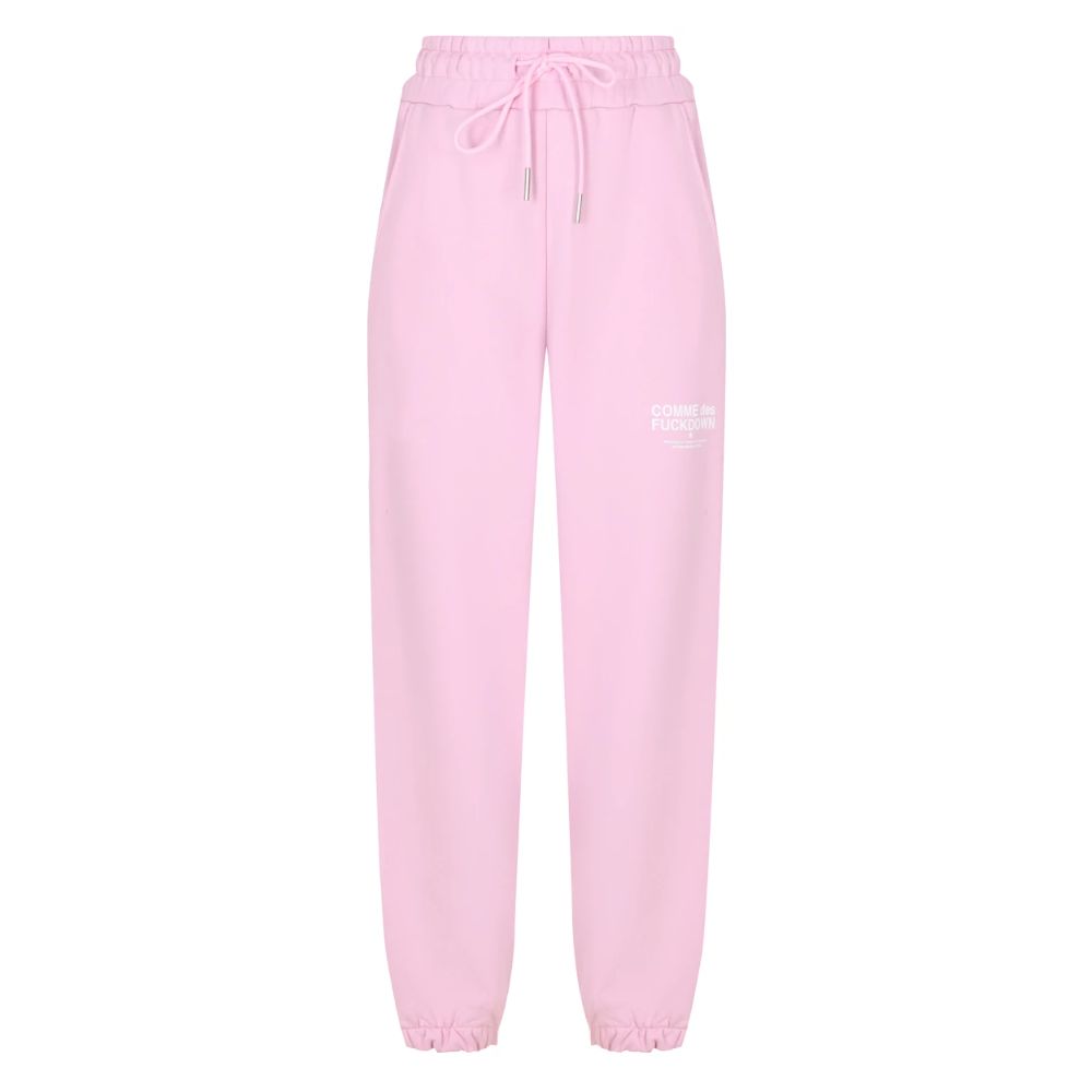 Comme Des Fuckdown Rosa Baumwoll-Jogginghose für Damen