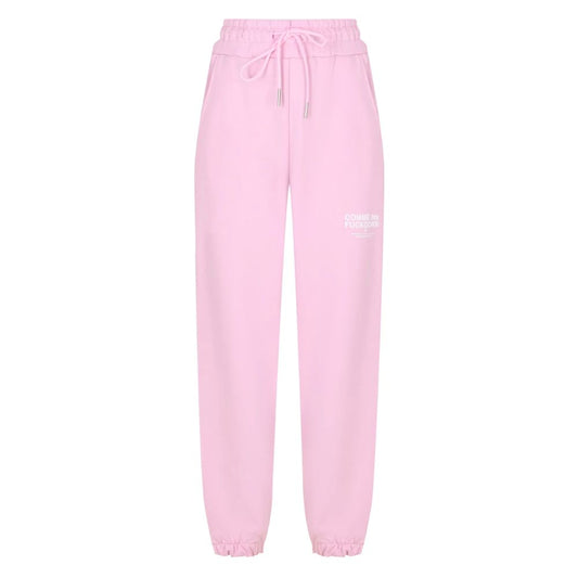 Comme Des Fuckdown Rosa Baumwoll-Jogginghose für Damen