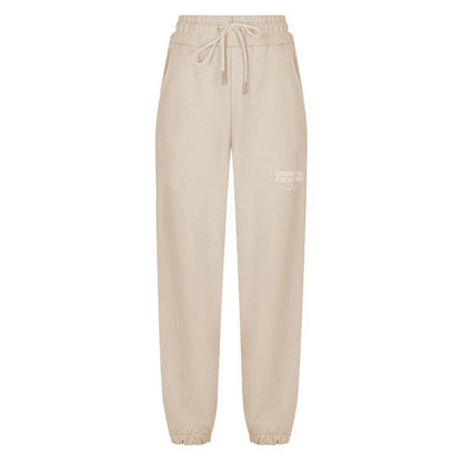 Comme Des Fuckdown Beige Baumwoll-Jogginghose für Damen