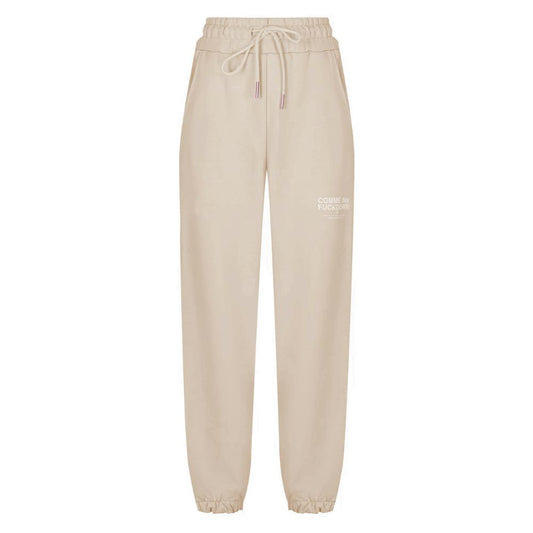 Comme Des Fuckdown Beige Baumwoll-Jogginghose für Damen