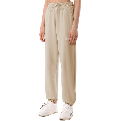 Comme Des Fuckdown Beige Baumwoll-Jogginghose für Damen