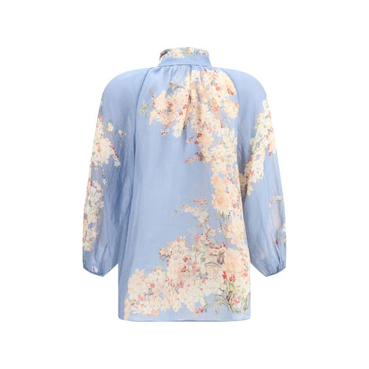 Zimmermann Cascadian Bluse mit Puffärmeln
