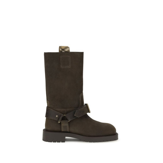 Burberry Schnürstiefel aus braunem Kalbsleder (Bos Taurus)
