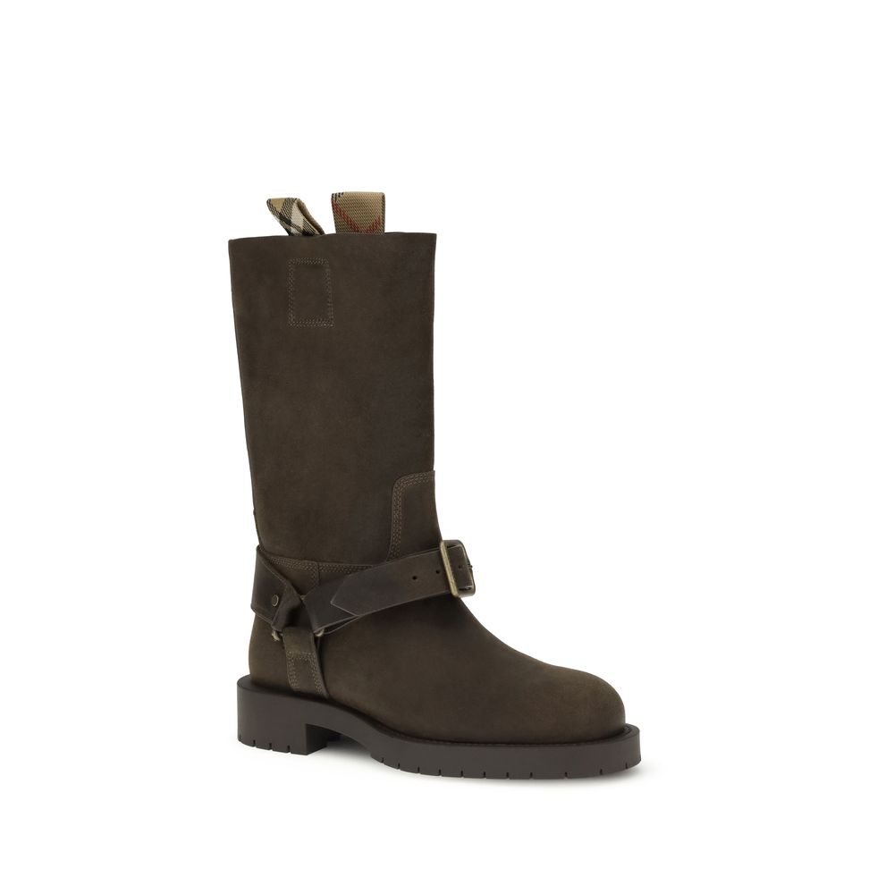 Burberry Schnürstiefel aus braunem Kalbsleder (Bos Taurus)