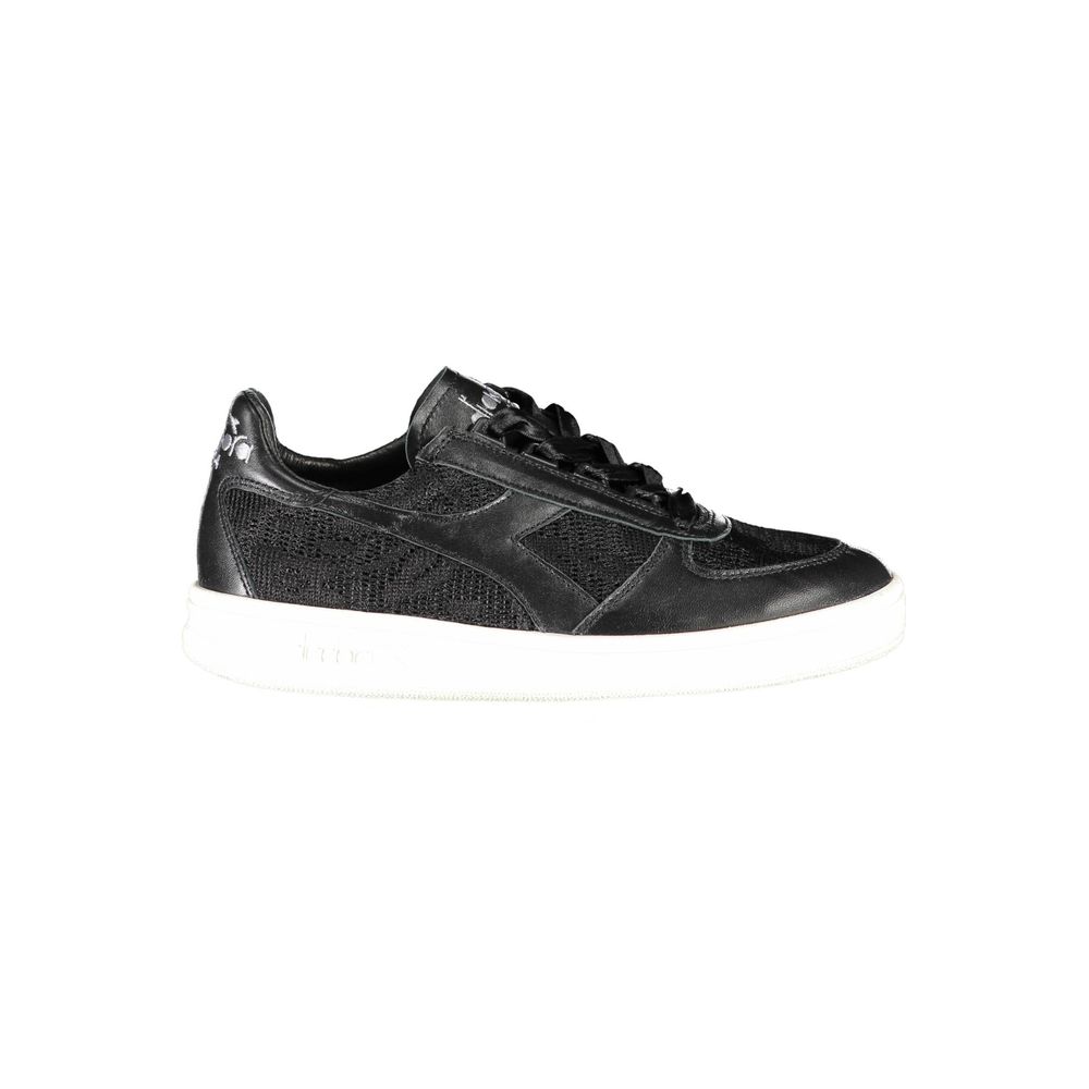 Diadora – Schwarzer Stoff-Sneaker