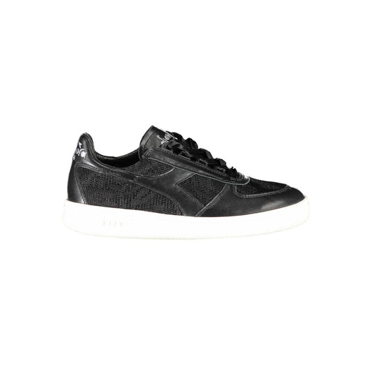 Diadora – Schwarzer Stoff-Sneaker
