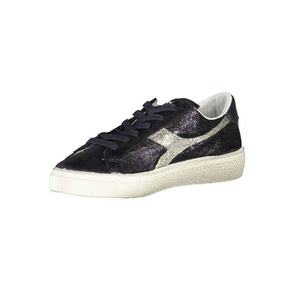 Diadora – Schwarzer Stoff-Sneaker