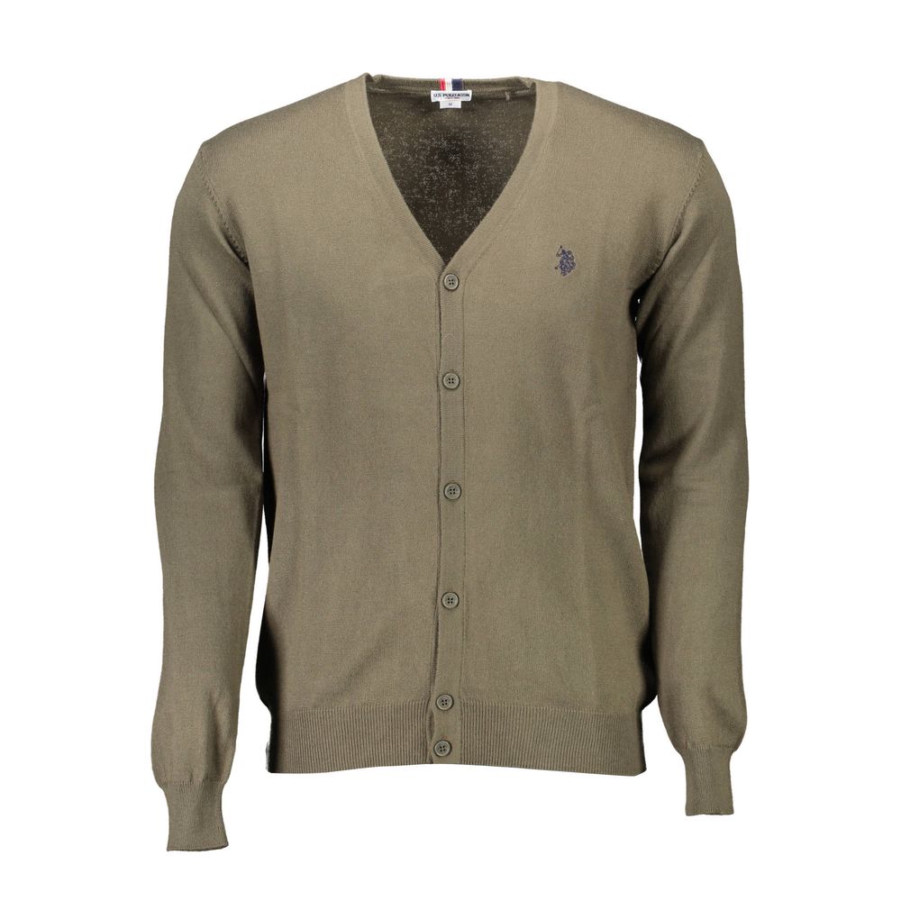 US POLO ASSN. Grüner Baumwollpullover