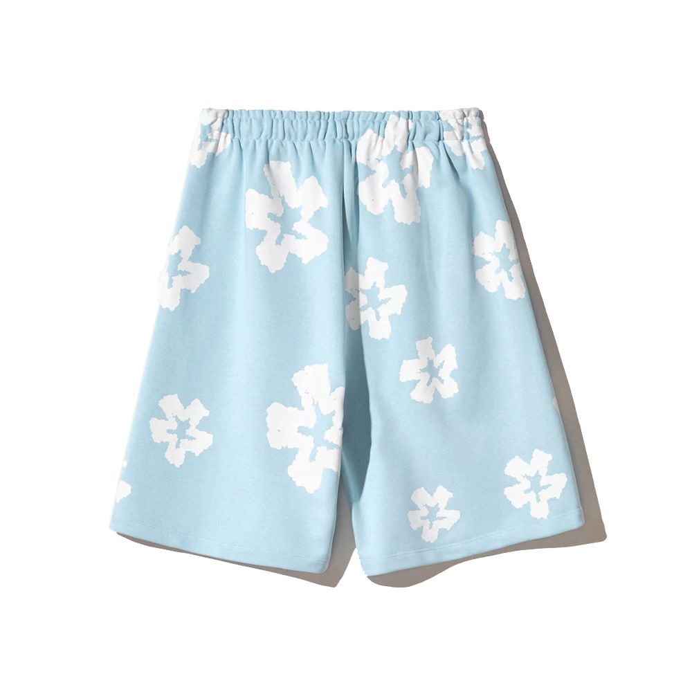 Comme Des Fuckdown – Blaue Baumwollshorts