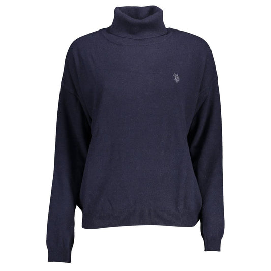 US POLO ASSN. Blauer Wollpullover