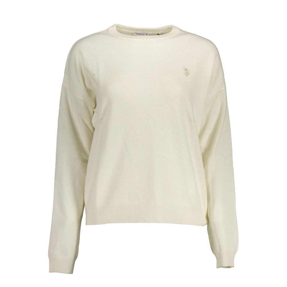 U.S. POLO ASSN. White Wool Sweater