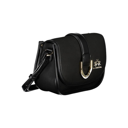 La Martina Schwarze Polyethylen-Handtasche