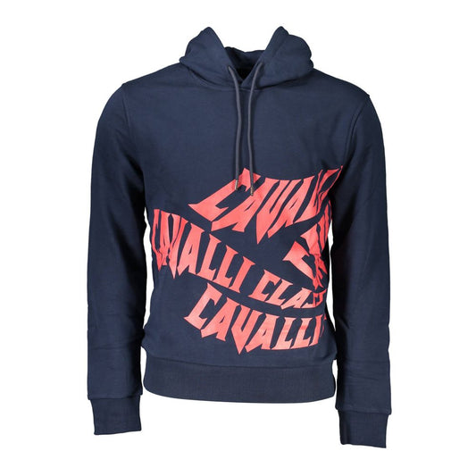 Cavalli Class Herrenpullover aus blauer Baumwolle
