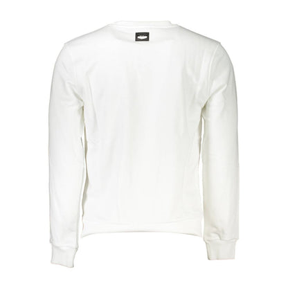 Cavalli Class Weißer Baumwollpullover für Herren