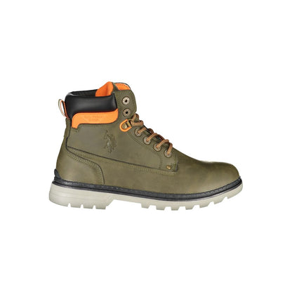 U.S. POLO ASSN. Green Polyester Men Boot
