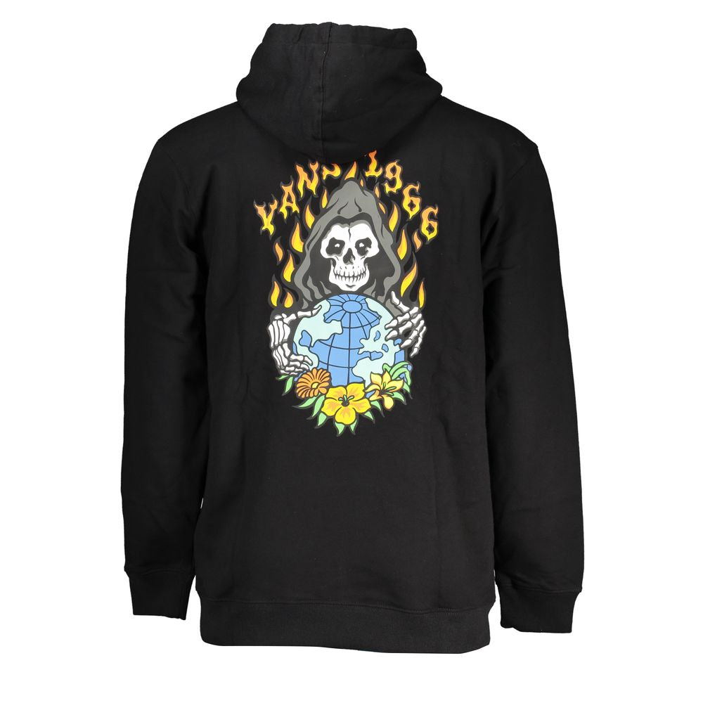 Vans Schwarzer Baumwollpullover für Herren mit Kapuze
