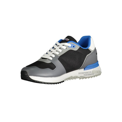 Blauer Grauer Polyester-Sneaker