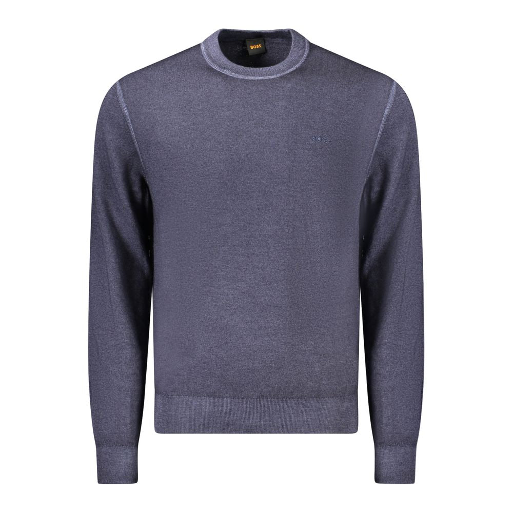 Hugo Boss Blauer Wollpullover