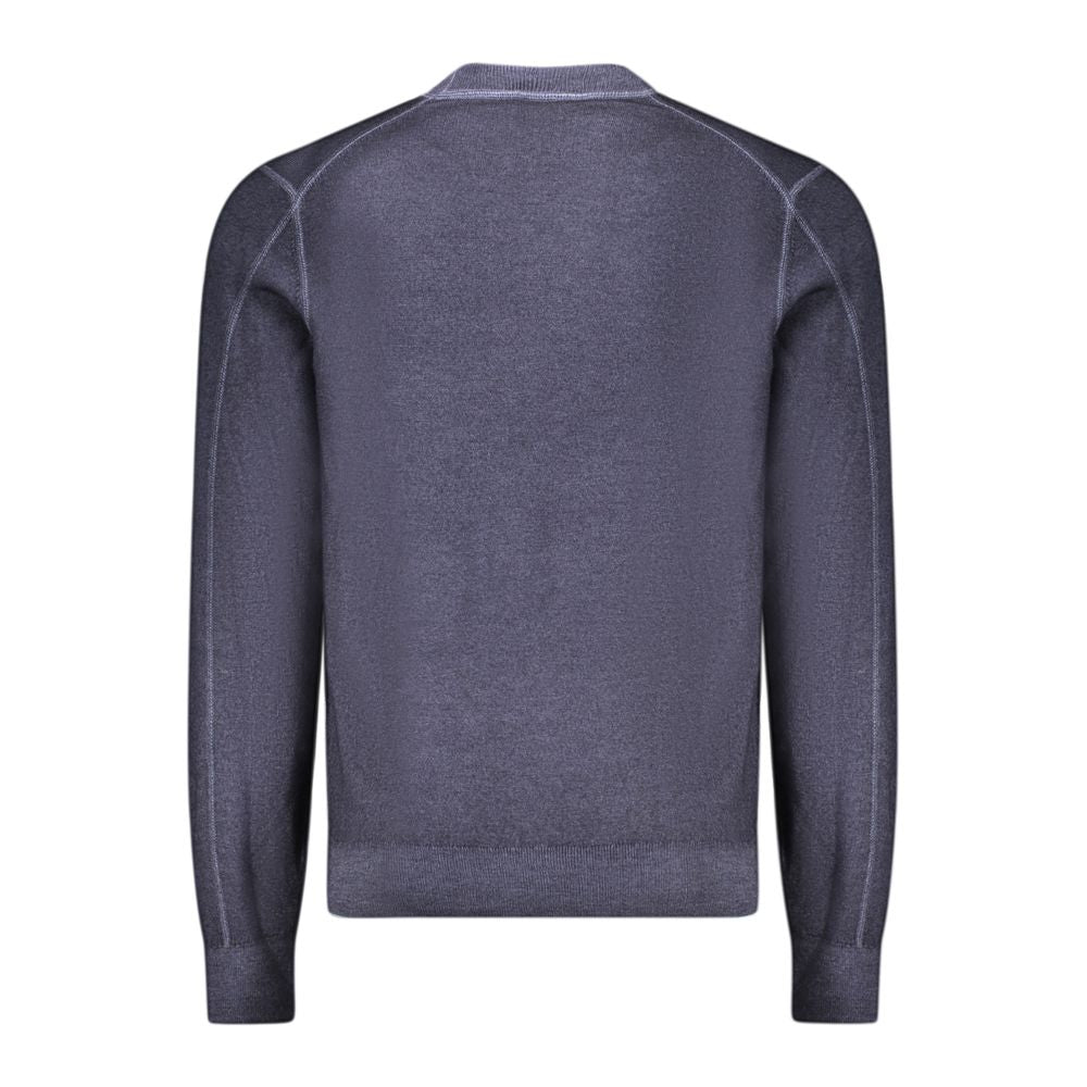 Hugo Boss Blauer Wollpullover