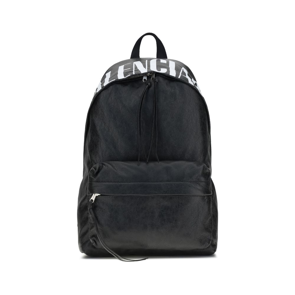 Balenciaga Rucksack mit Crinkle-Effekt
