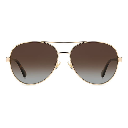 Kate Spade Sonnenbrille aus goldenem Metall