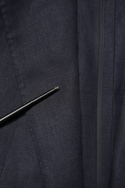 Dolce &amp; Gabbana Dunkelblauer einreihiger Herrenanzug-Blazer