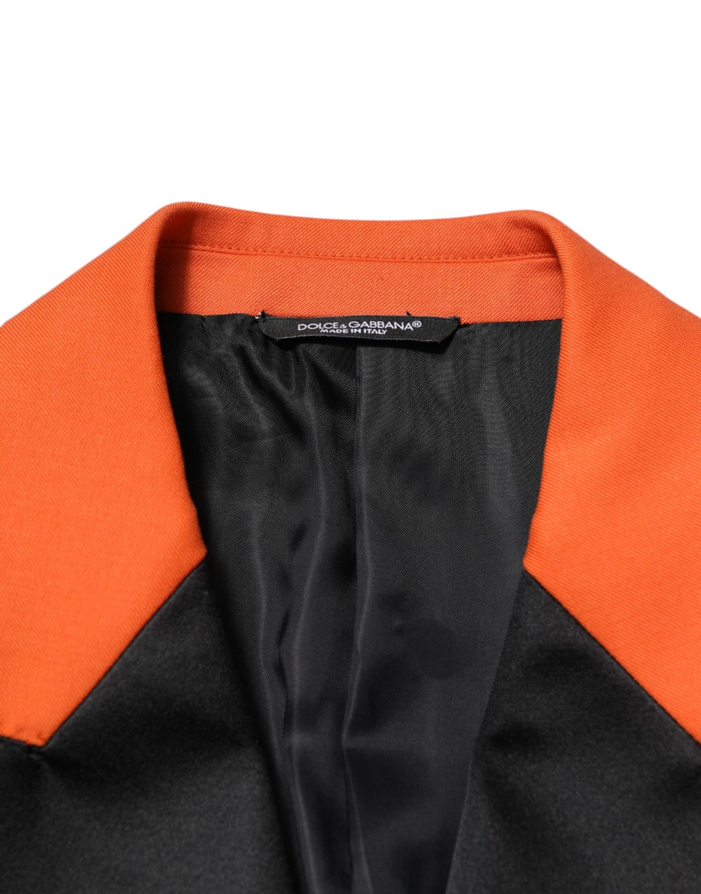 Dolce &amp; Gabbana Orange SICILIA Zweireihiger Mantelblazer
