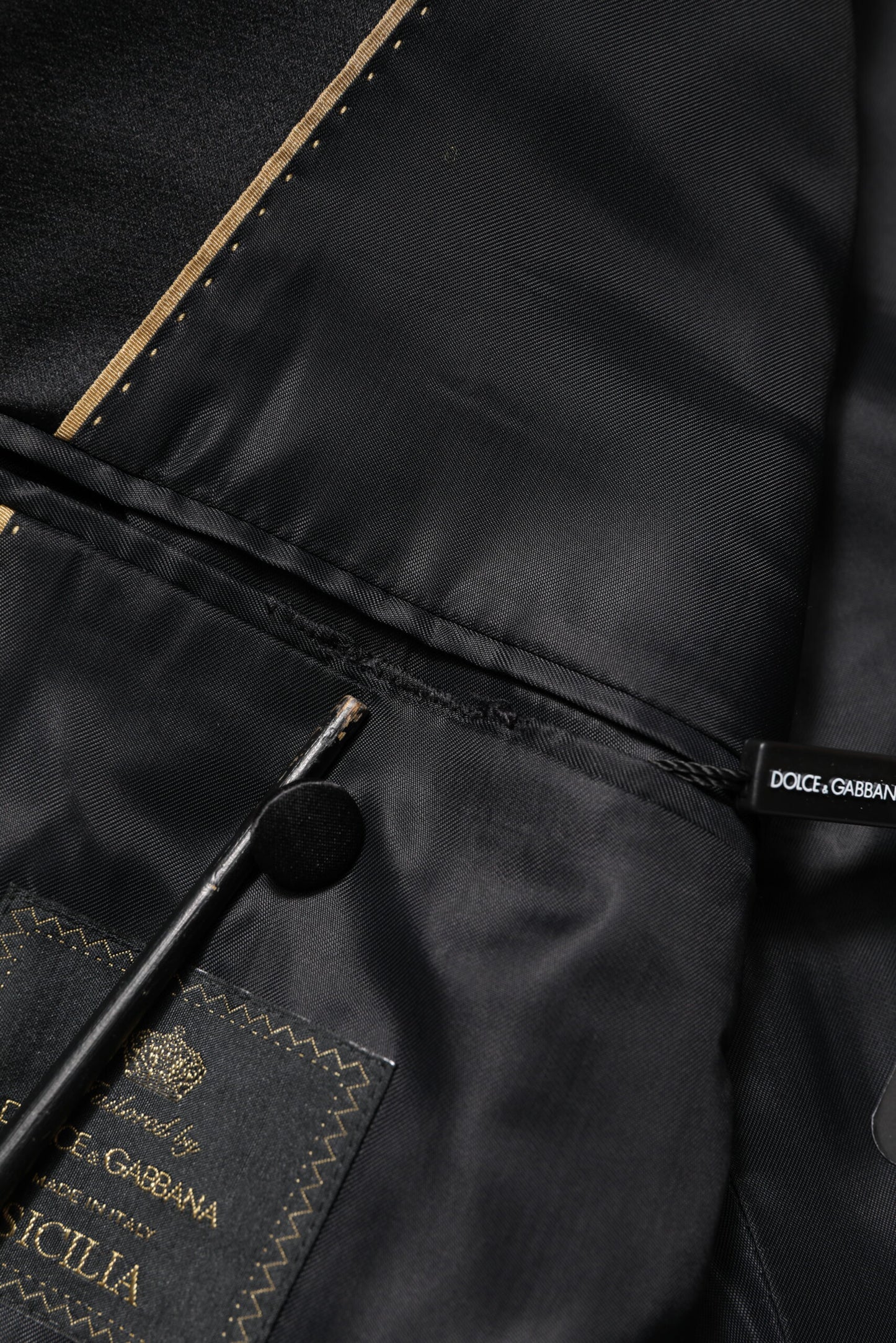 Dolce &amp; Gabbana Orange SICILIA Zweireihiger Mantelblazer