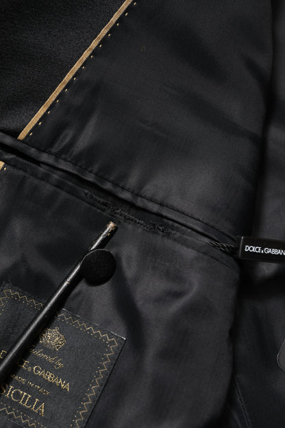 Dolce &amp; Gabbana Orange SICILIA Zweireihiger Mantelblazer