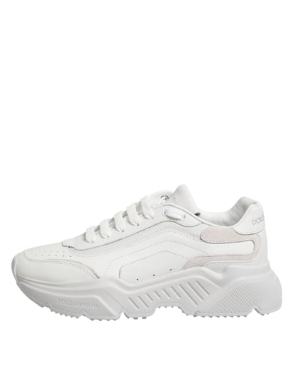 Dolce &amp; Gabbana Daymaster Low Top Sneakers aus weißem Leder