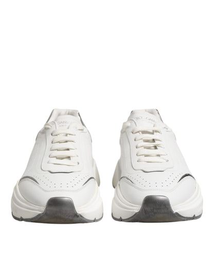 Dolce &amp; Gabbana Weiße Daymaster Leder Low Top Sneakers Schuhe