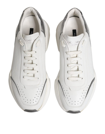 Dolce &amp; Gabbana Weiße Daymaster Leder Low Top Sneakers Schuhe