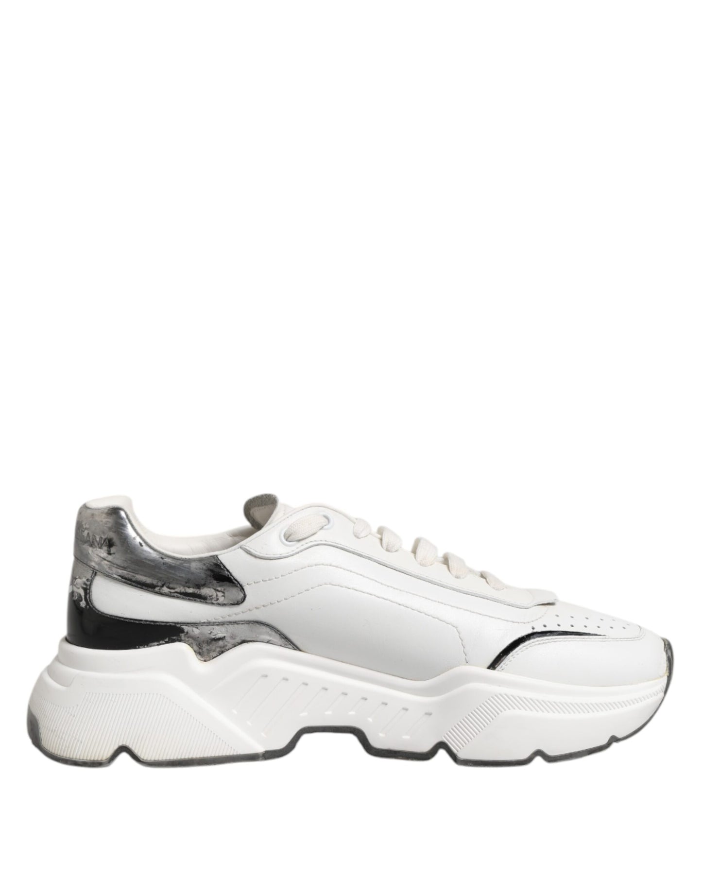 Dolce &amp; Gabbana Weiße Daymaster Leder Low Top Sneakers Schuhe