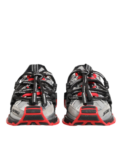 Dolce &amp; Gabbana Mehrfarbige SPACE Low Top Herren Sneakers Schuhe