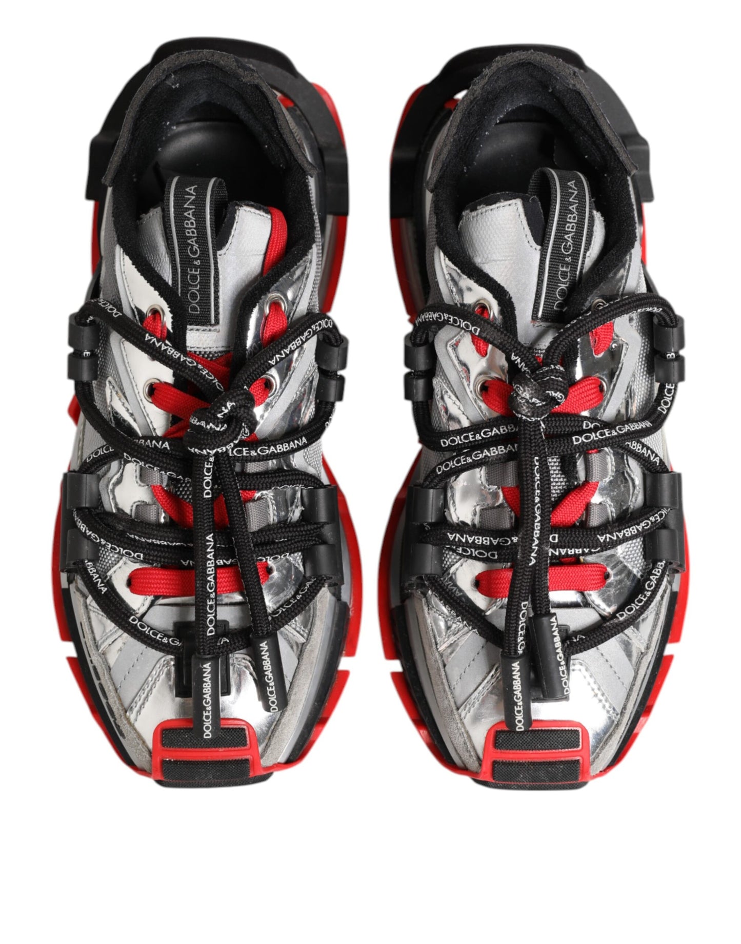 Dolce &amp; Gabbana Mehrfarbige SPACE Low Top Herren Sneakers Schuhe