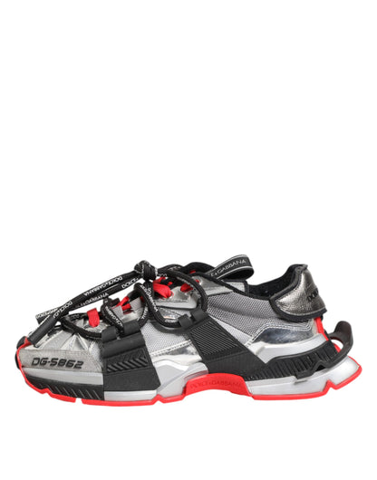 Dolce &amp; Gabbana Mehrfarbige SPACE Low Top Herren Sneakers Schuhe