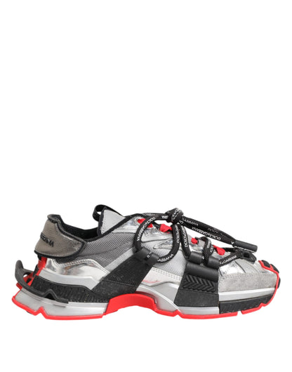 Dolce &amp; Gabbana Mehrfarbige SPACE Low Top Herren Sneakers Schuhe